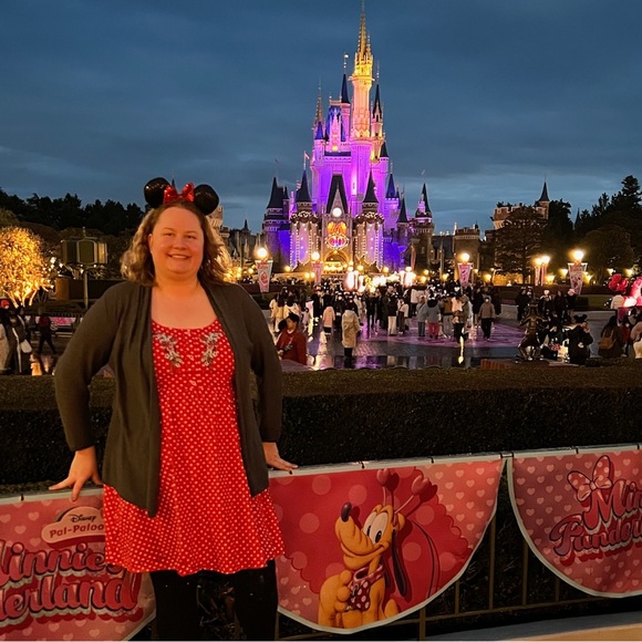 Disney Minnie Mouse Her Universe Red Polka Dot Strawberry Dress 3x - Picture 15 of 15